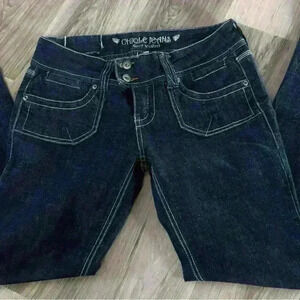 Women's Dark Blue Stretch Denim Jeans